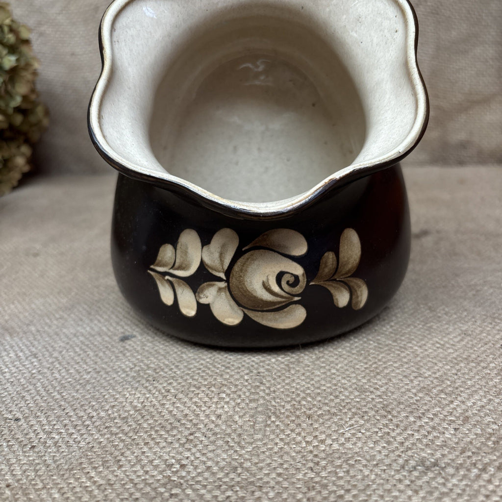 Denby Bakewell England Stoneware Salt Pig Storage Jar - Cottage - Farmhouse