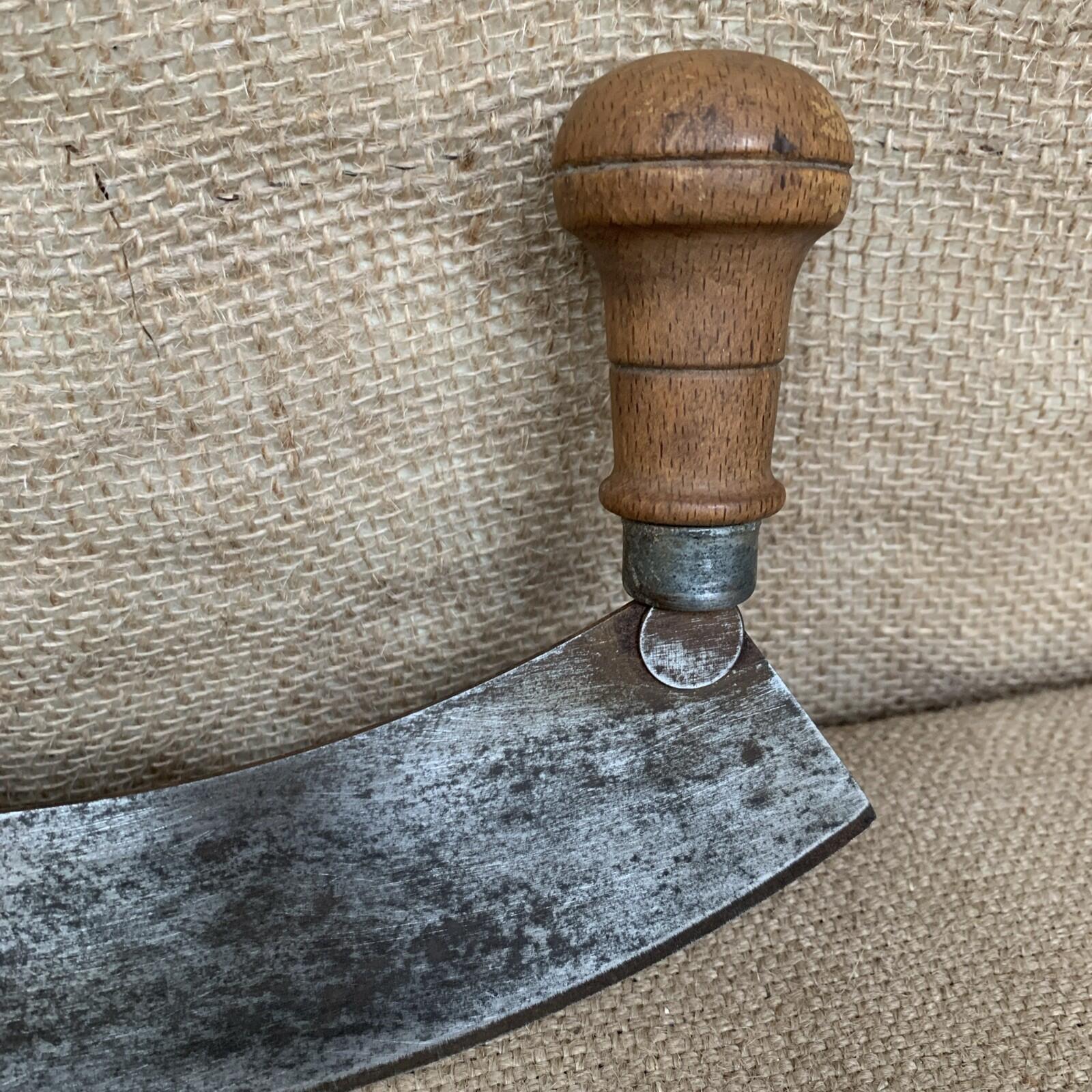 Victorian Chopper With Double Wooden Handle - Kitchenalia - Farmhouse - Herb