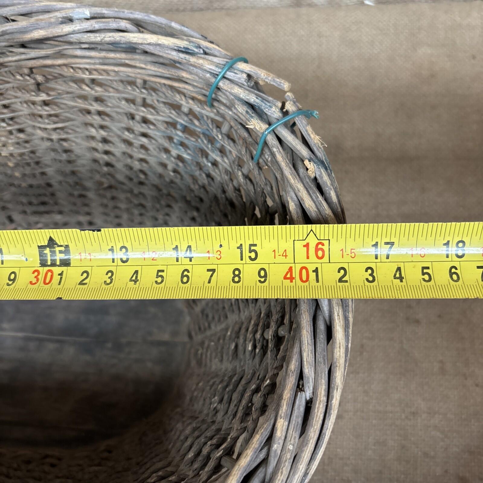 Vintage Wicker Basket - Farmhouse - Cottage - Garden Basket - Rustic