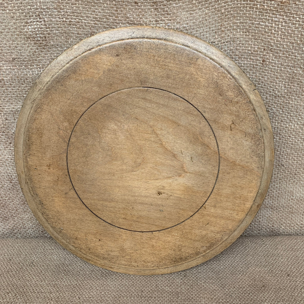 Antique Wooden Bread Board with Carving #1295