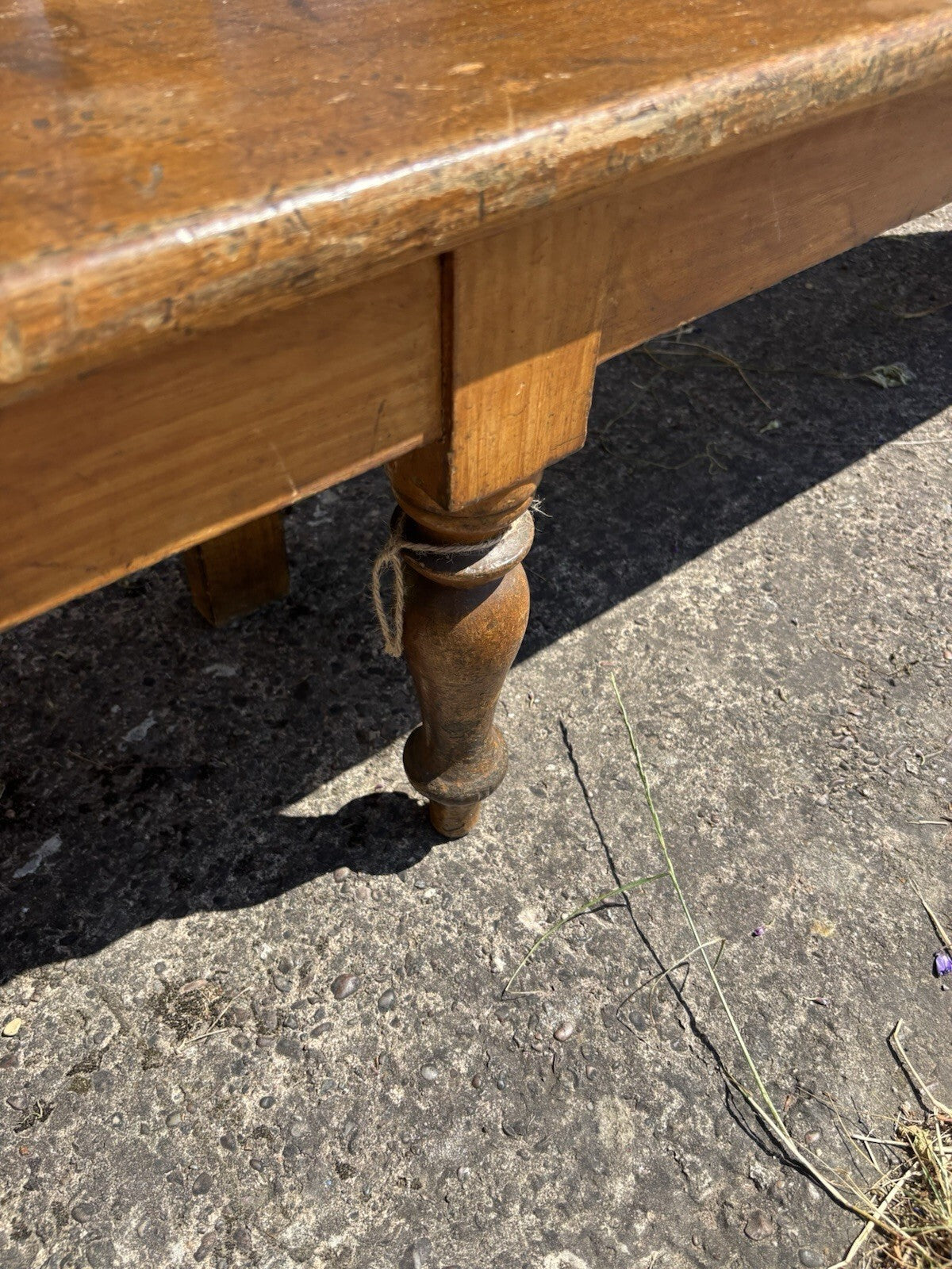 Antique Pine Pew 7 Ft 2 / Bench / Farmhouse / Cottage / Boot Room