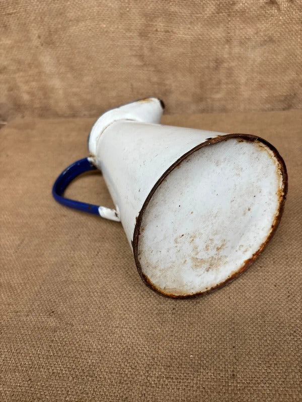 French Enamel Jug - Rustic - Vintage