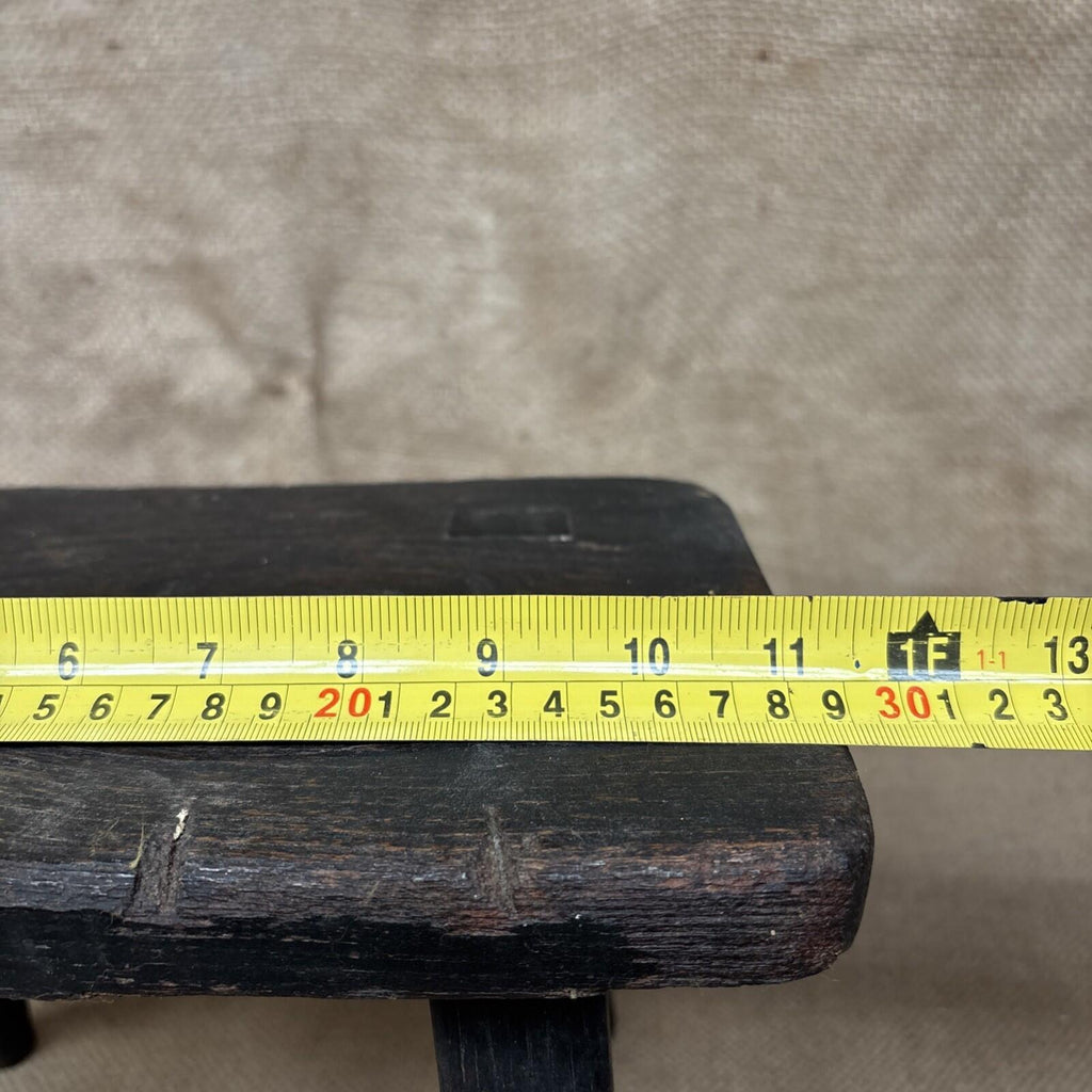 Antique Oak Stool - Welsh - Farmhouse - Cottage - Plant Stand