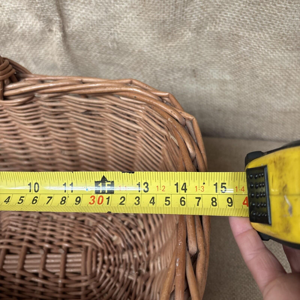 Vintage Wicker Shopping Basket - Farmhouse - Cottage - 1940's