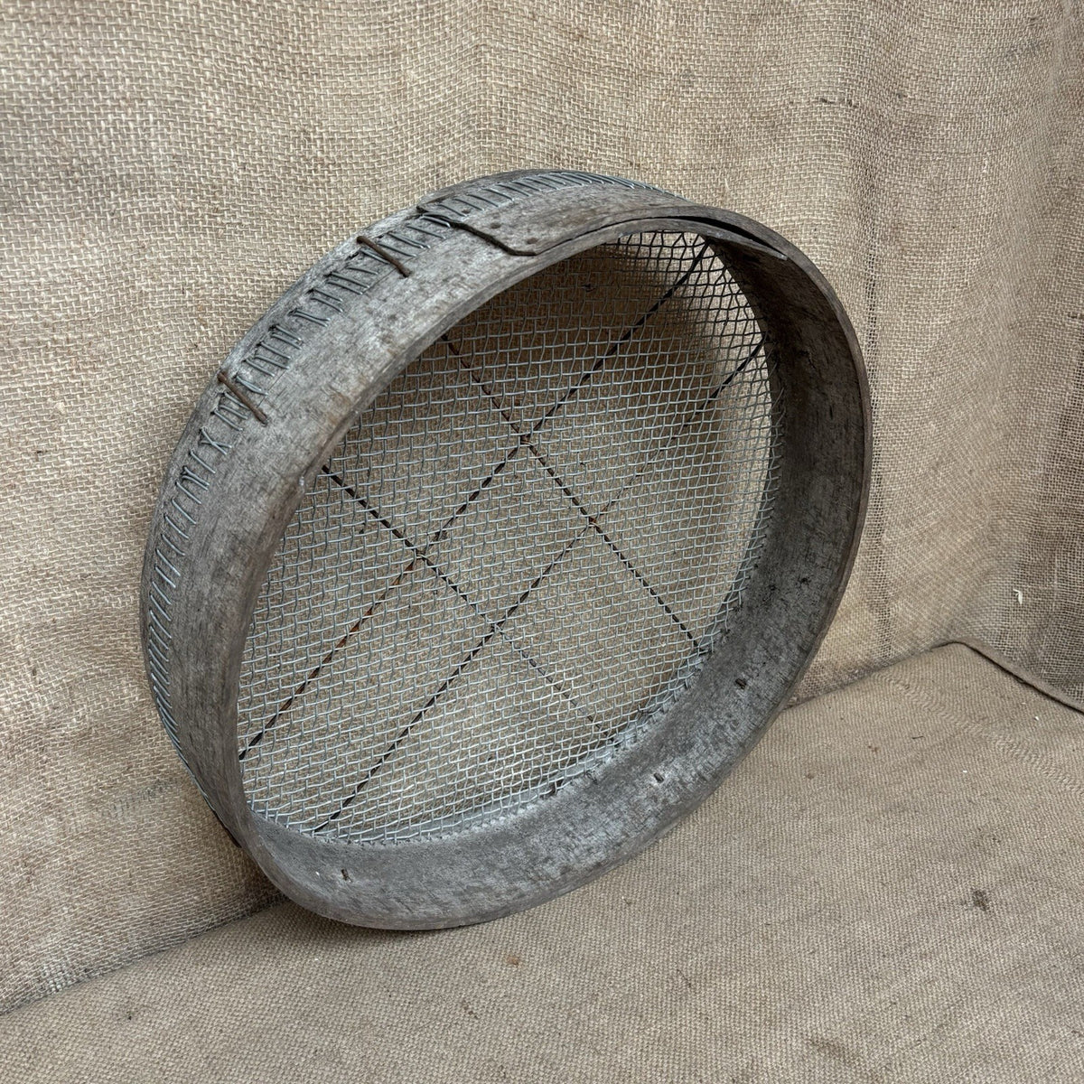 Vintage Garden Sieve / Riddle - Farmhouse - Cottage