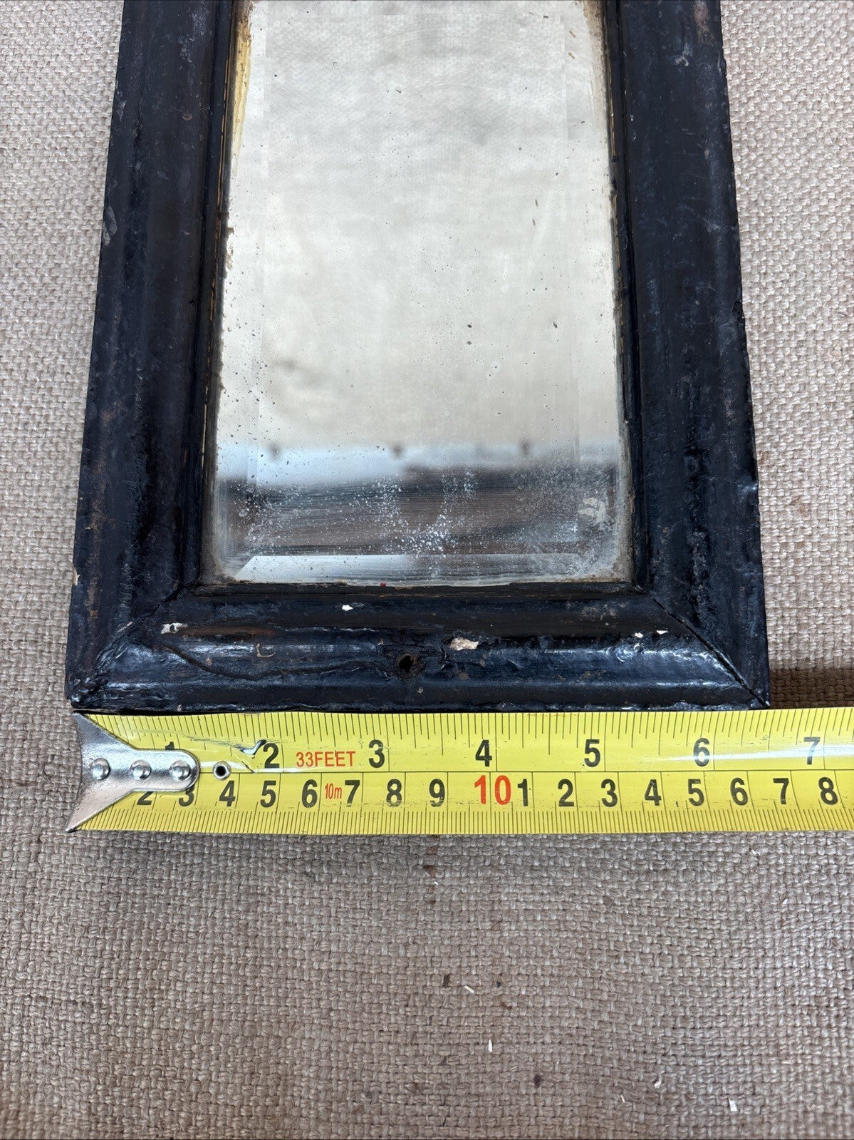 Antique Small Mirror Foxed - Shaving - Farmhouse- Cottage