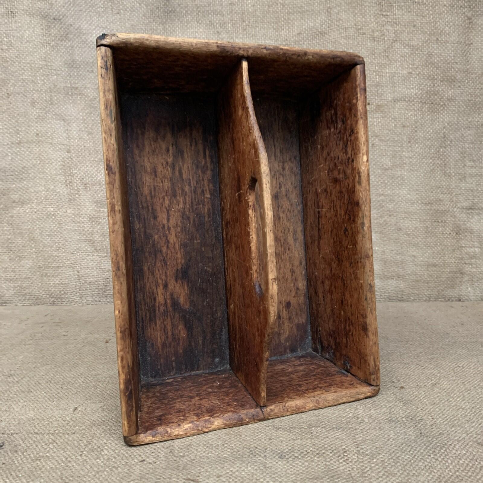 Antique Cutlery / Knife box / Butlers Tray - Kitchenalia - Farmhouse - Cottage