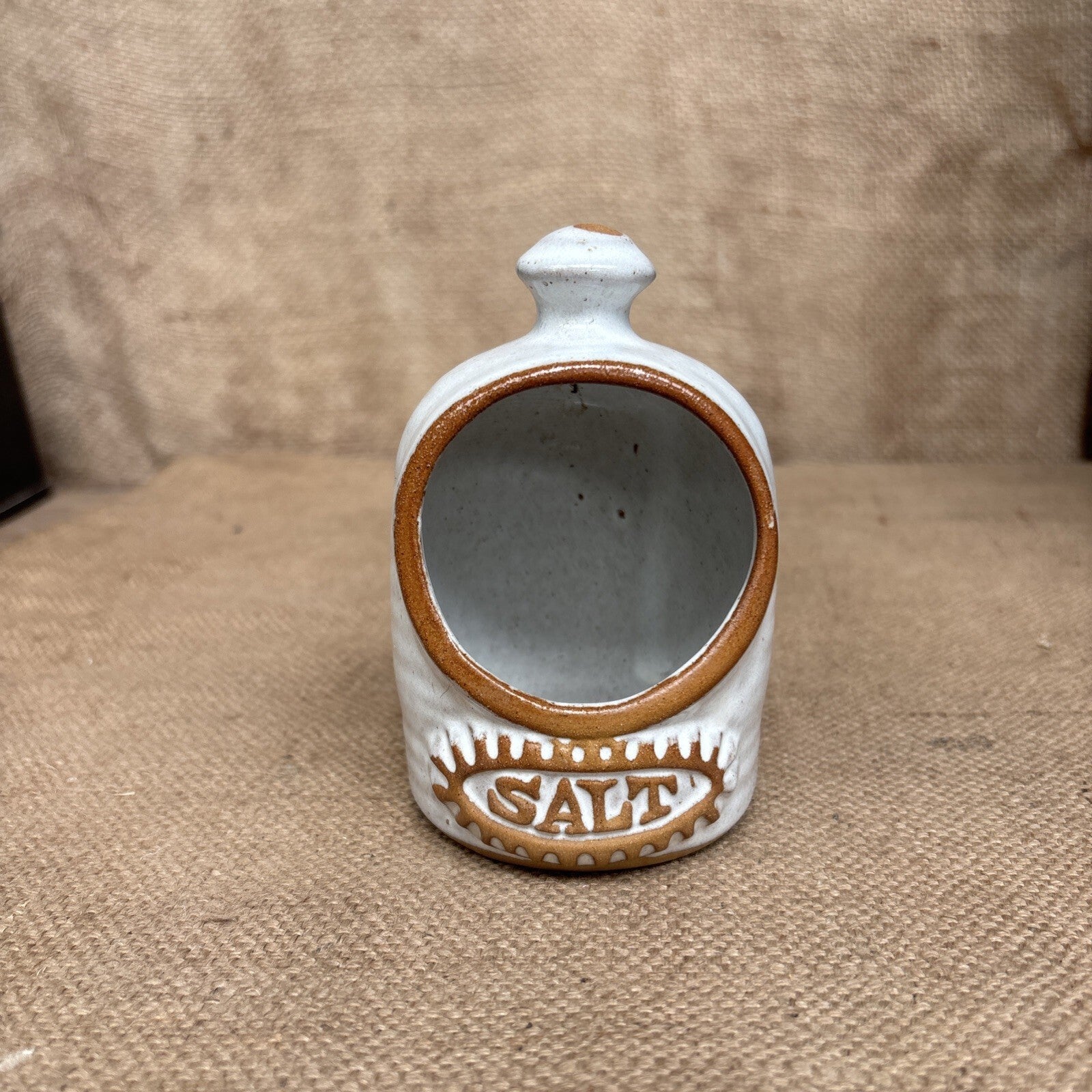 Studio Pottery Salt Pig Rustic Countryware Farmhouse Cottage
