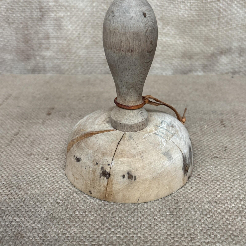 Vintage Carved Butter Stamp Wheatsheaf - Large - Kitchenalia - Farmhouse Dairy