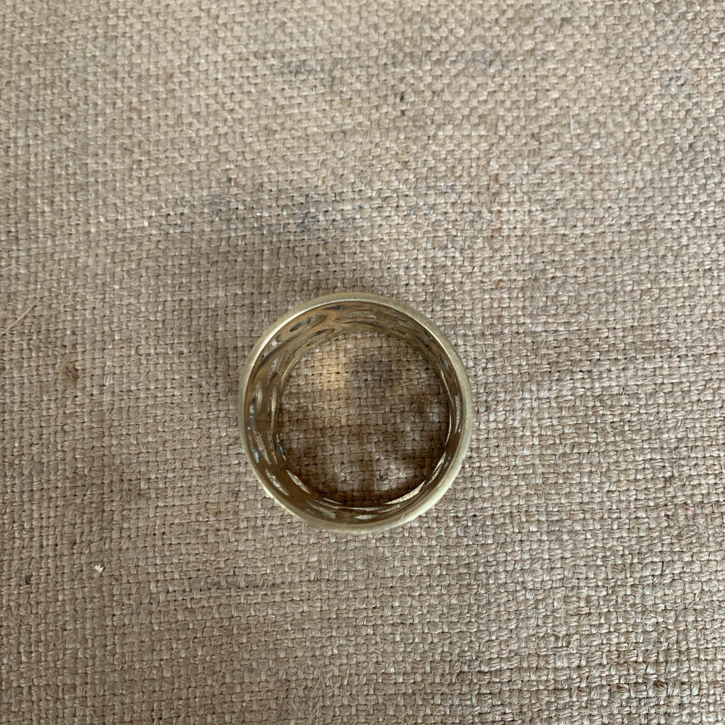 Vintage Brass Napkin Rings Set of 12