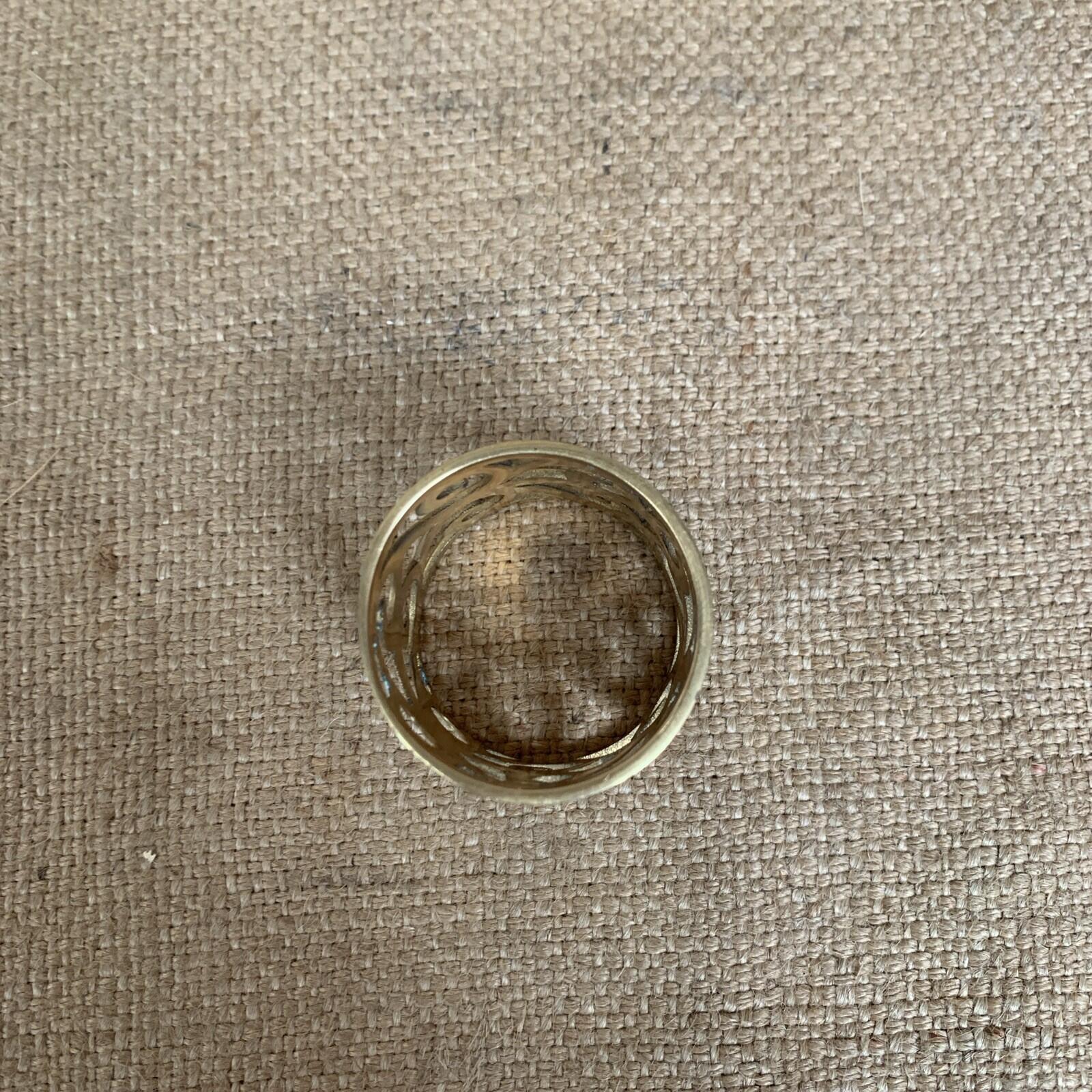 Vintage Brass Napkin Rings Set of 12