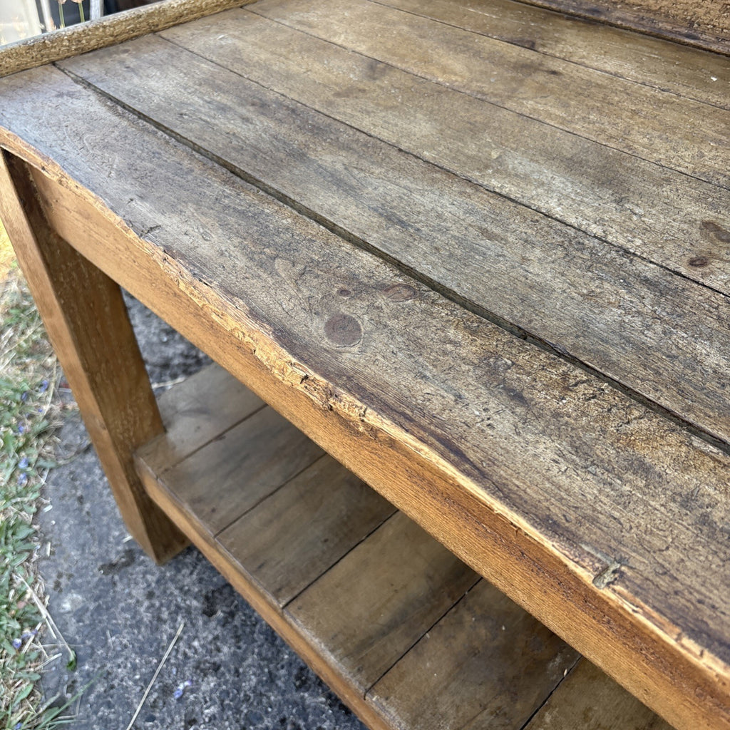 Vintage Rustic Potting Table / Prep Table - Farmhouse Cottage