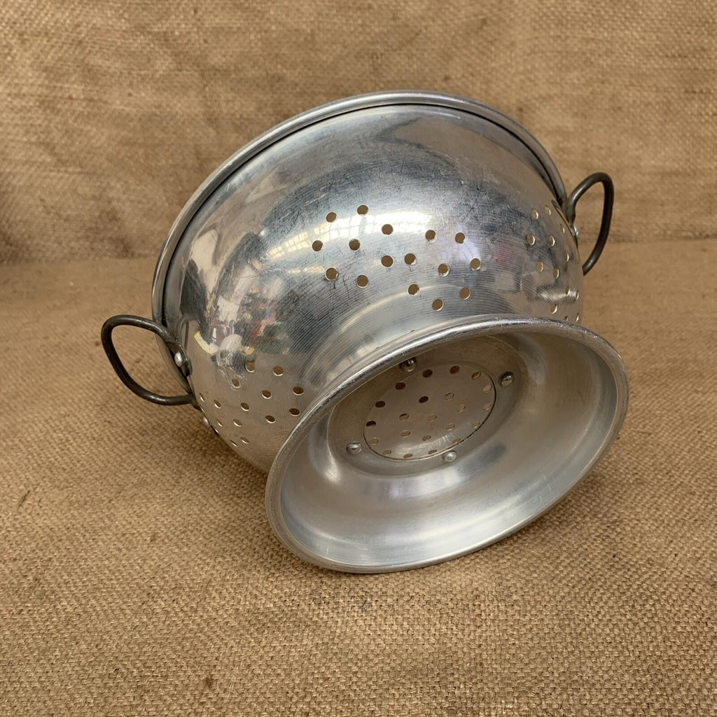 Vintage Aluminium Colander With Handles - 40’s  - Farmhouse - Cottage