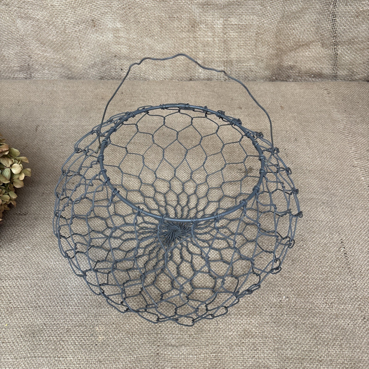 Wire Egg Basket - Large - Chicken Wire - French Style