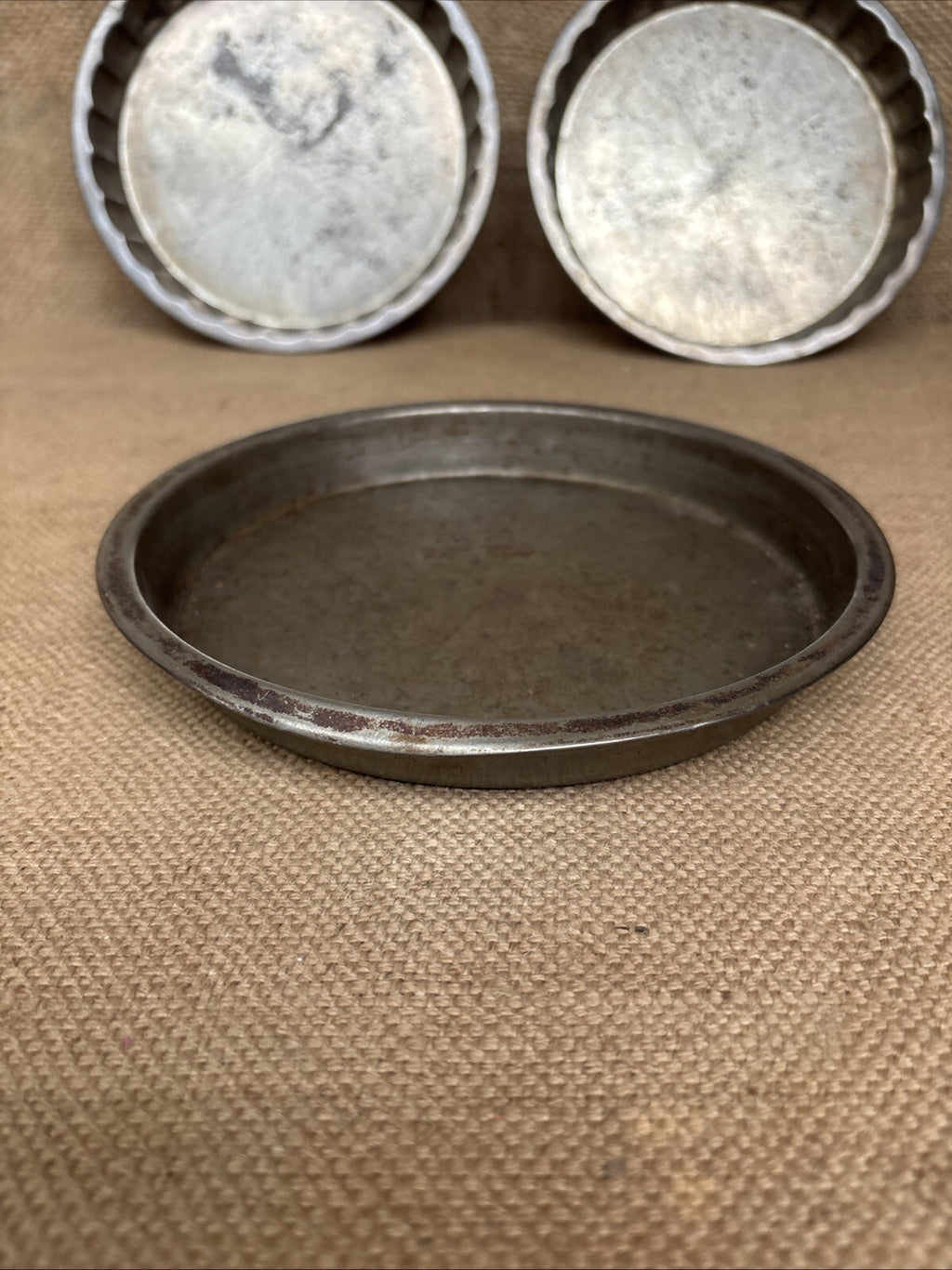 Vintage Round Cake Tins - Farmhouse - Cottage - Kitchenalia - Prop