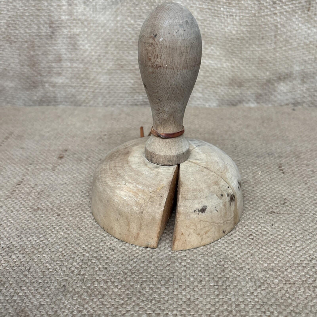 Vintage Carved Butter Stamp Wheatsheaf - Large - Kitchenalia - Farmhouse Dairy
