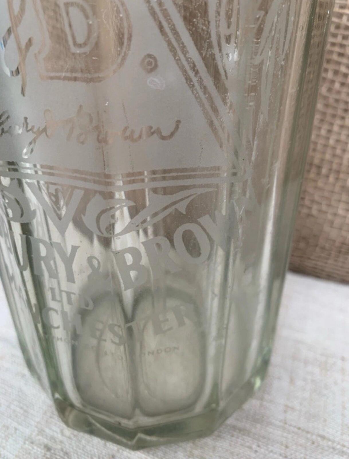 Antique Jewsbury & Brown Bottle / Syphon