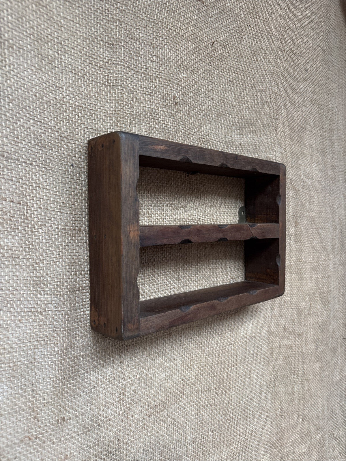 Small Dark Wood Wall Shelves - Cottage - Farmhouse