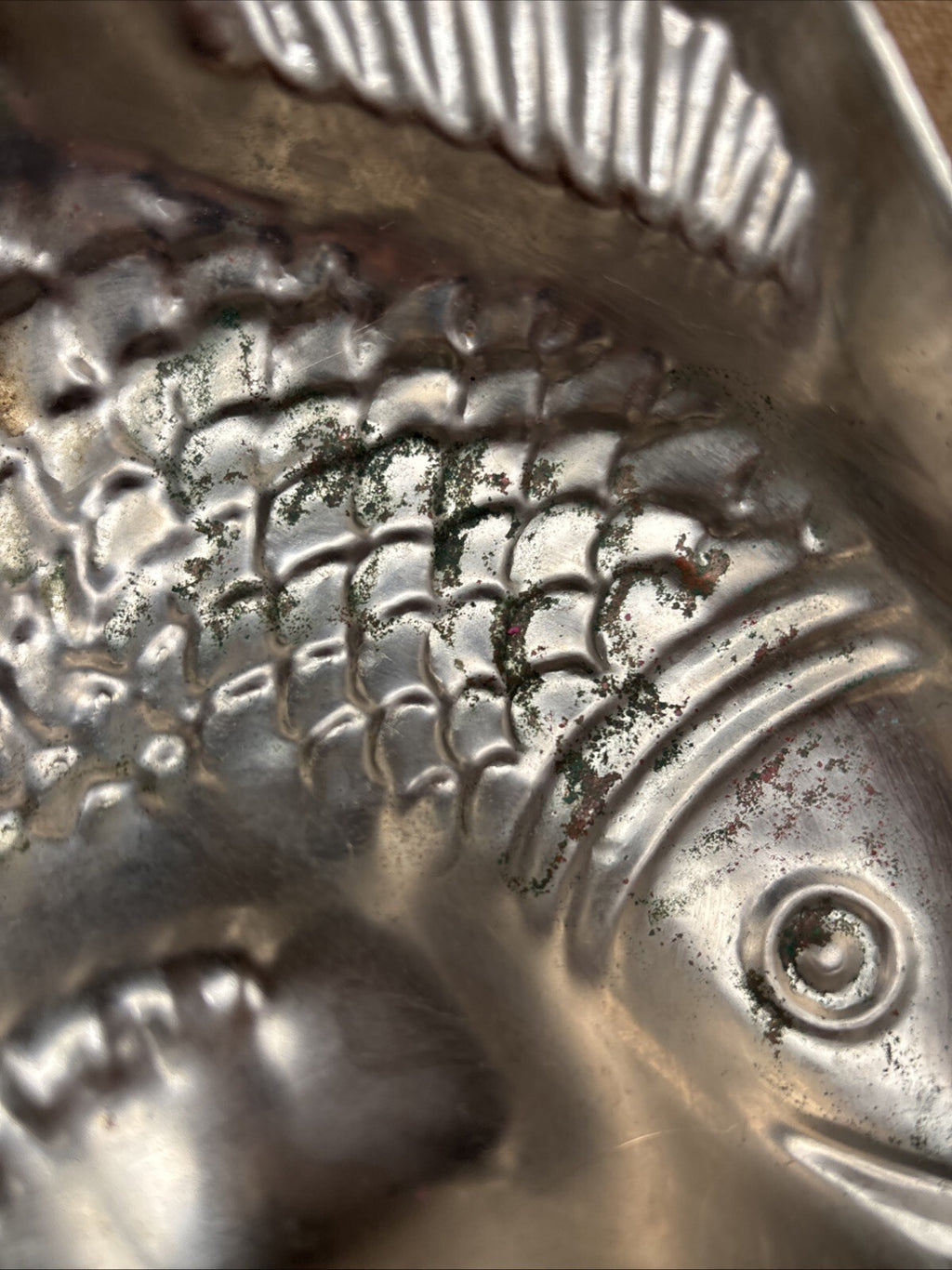 Vintage Copper Fish Mould - Tin Lined - Kitchenalia - Farmhouse