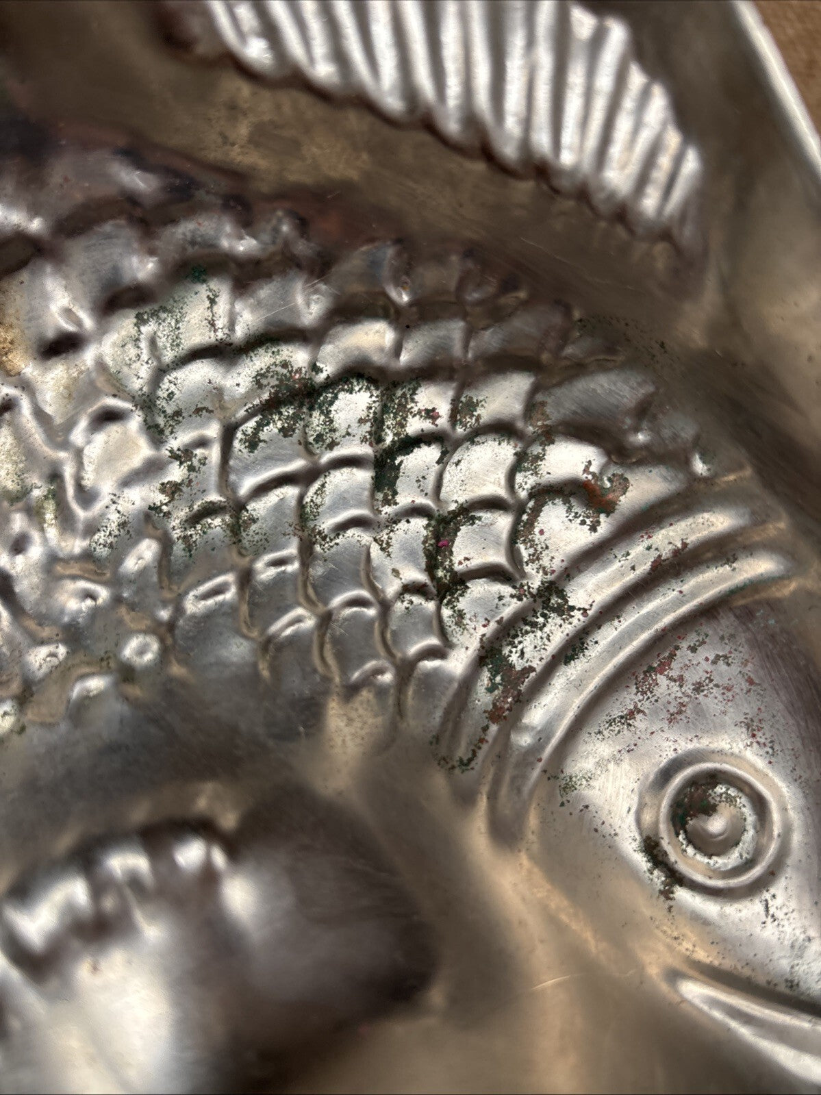 Vintage Copper Fish Mould - Tin Lined - Kitchenalia - Farmhouse
