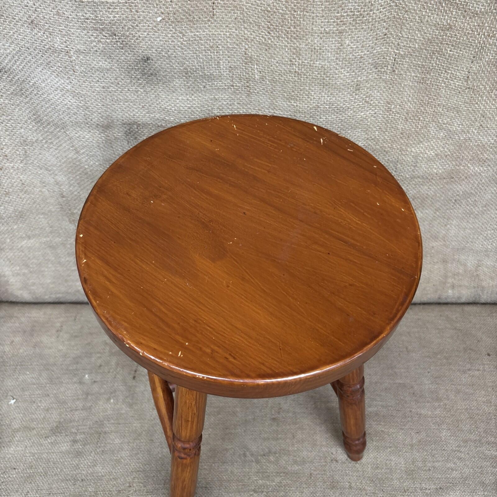 Vintage Wooden Stool - Farmhouse - Cottage - Plant Stand