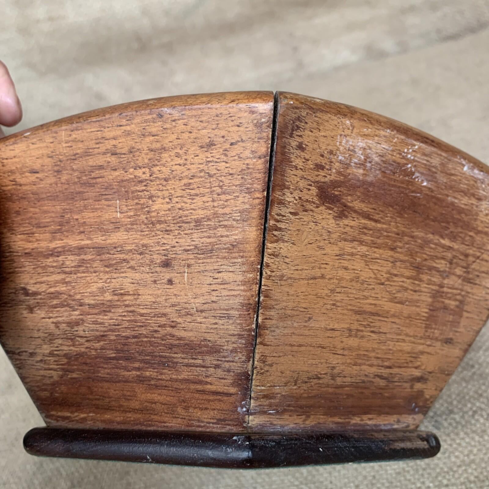 Vintage Hexagon Wooden Bowl - Farmhouse - Cottage