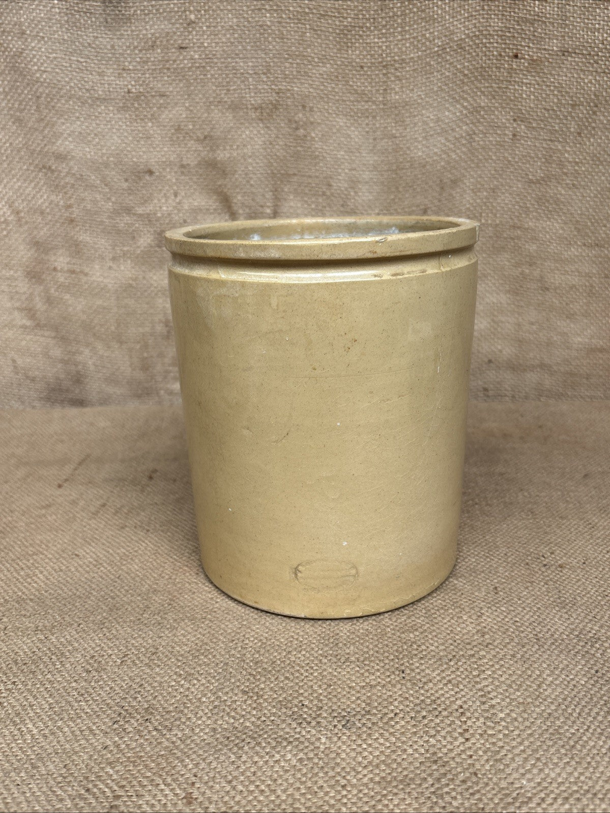 Antique Stoneware Raisins Storage Pot - No Lid - Kitchenalia - Bourne Denby