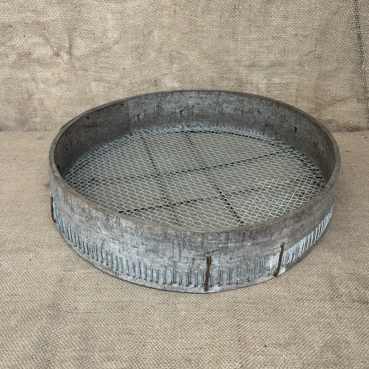 Vintage Garden Sieve / Riddle - Farmhouse - Cottage
