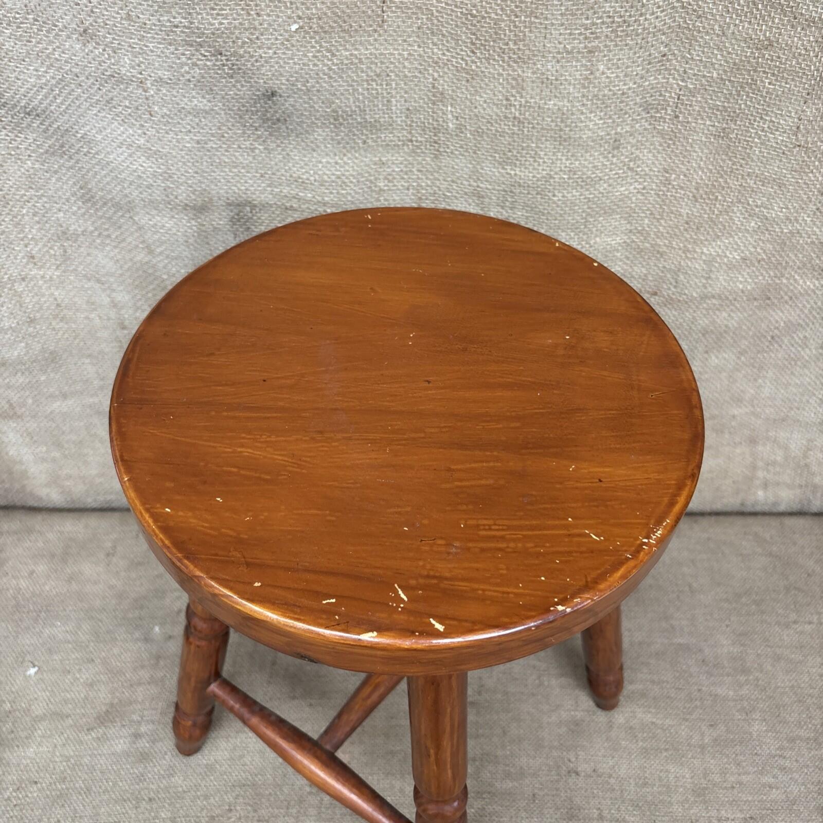 Vintage Wooden Stool - Farmhouse - Cottage - Plant Stand