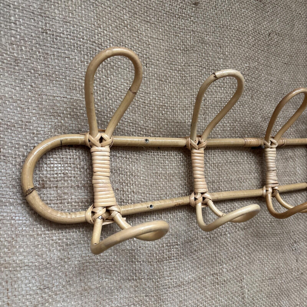 Bamboo Wall Hooks - Vintage - Retro - Coat Hooks
