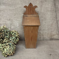 Antique Pine Candle Box - Wall Hanging - Farmhouse- Cottage