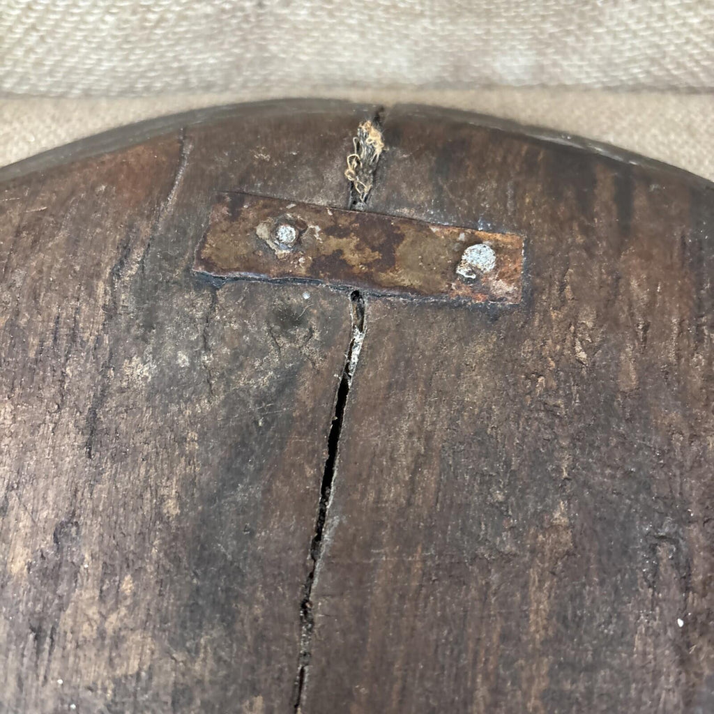 Antique Wooden Bowl - Farmhouse - Cottage - Old Repairs - Rustic