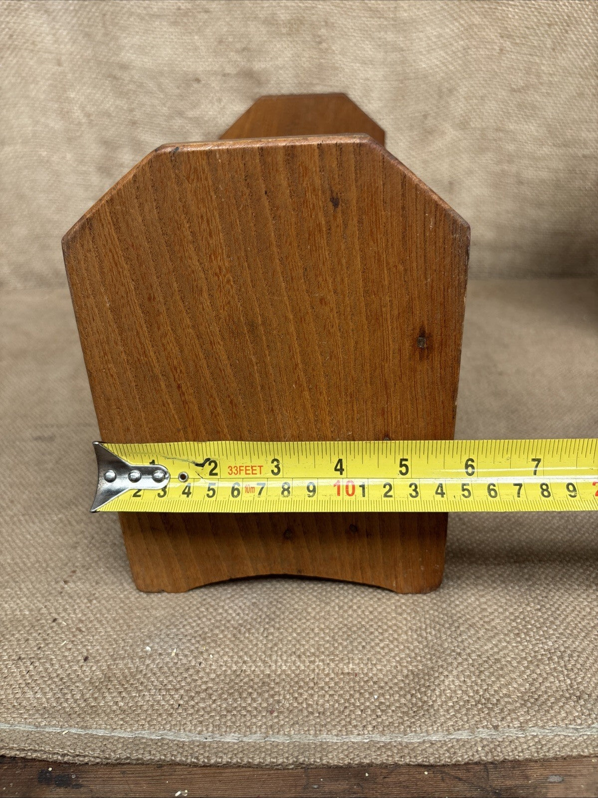 Vintage Book Trough / Shelf / Rack / Rest / Elm - Farmhouse Cottage