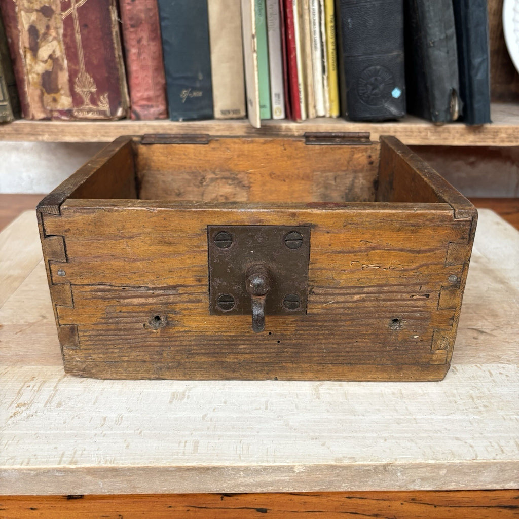 Vintage Wooden Storage Box - Military 1944 - Farmhouse - Cottage  Green or Brown