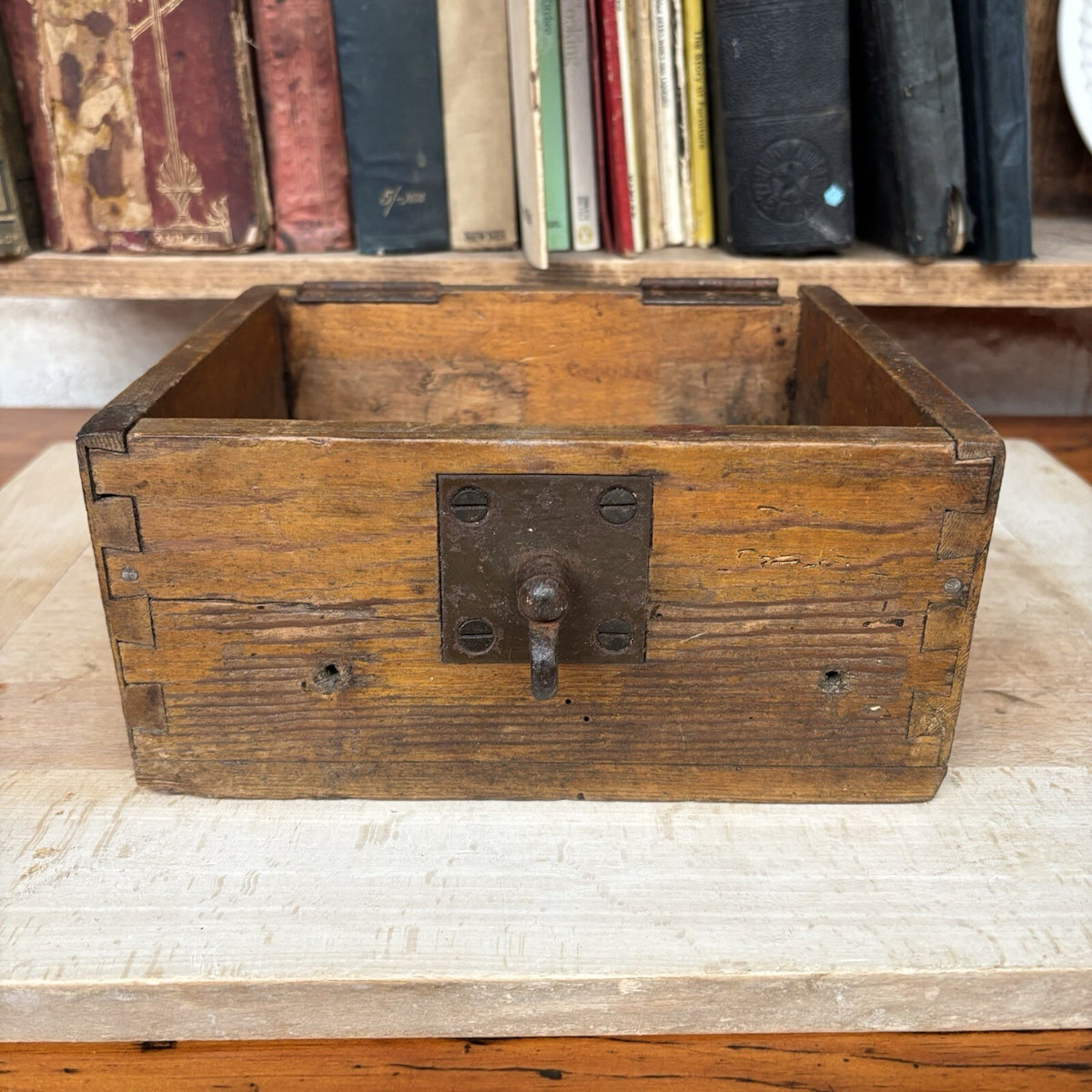 Vintage Wooden Storage Box - Military 1944 - Farmhouse - Cottage  Green or Brown