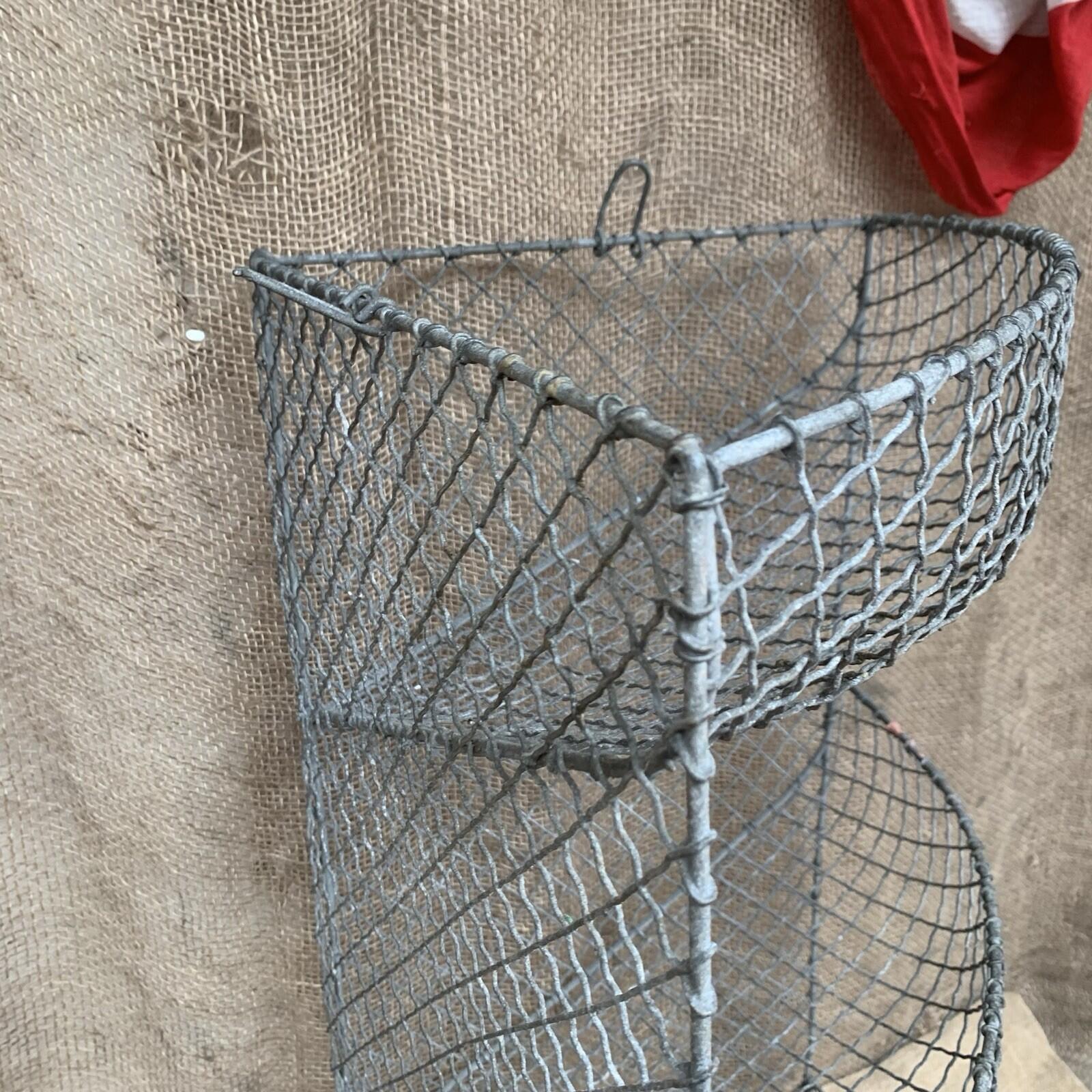 Victorian Wire Vegetable Rack - Antique - 3 Tier - Rustic - Cottage - Farmhouse