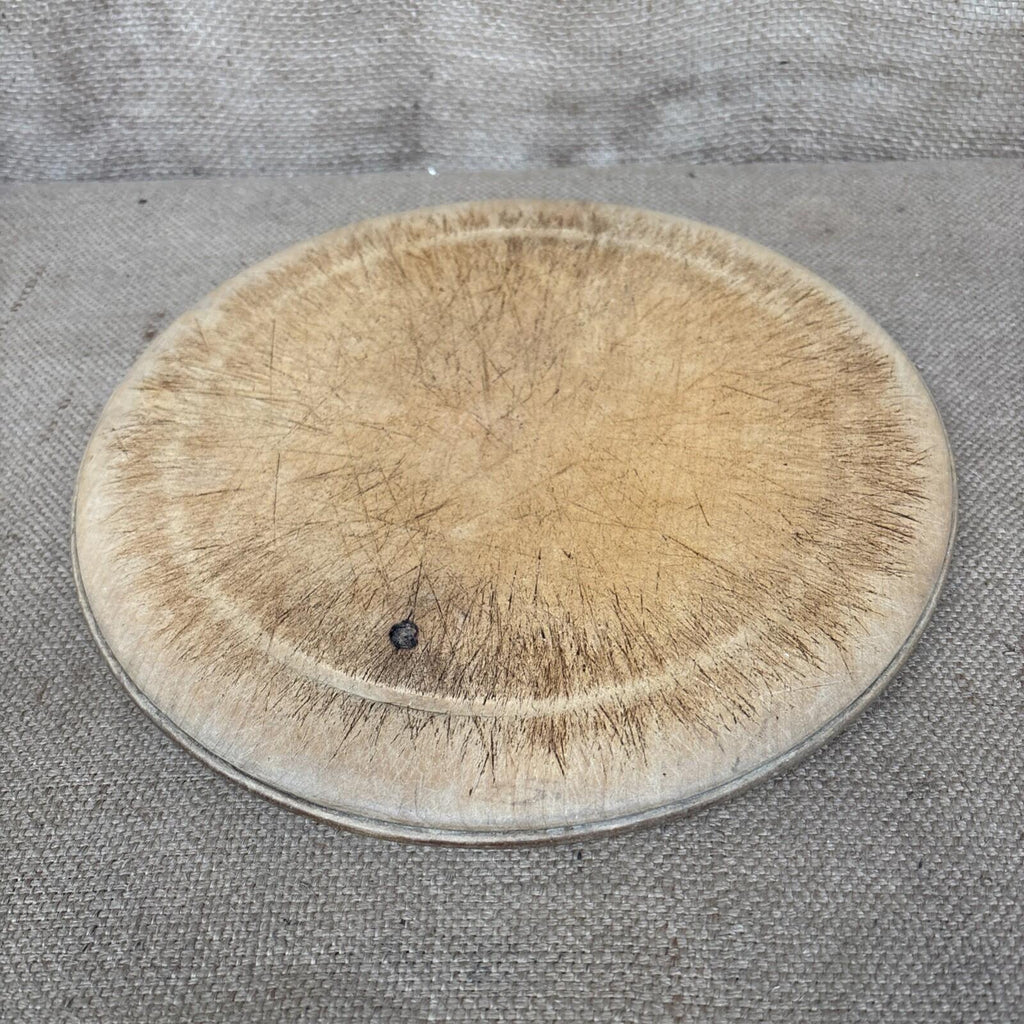 Vintage Round Bread Board - Worn - Kitchenalia - Farmhouse - Cottage