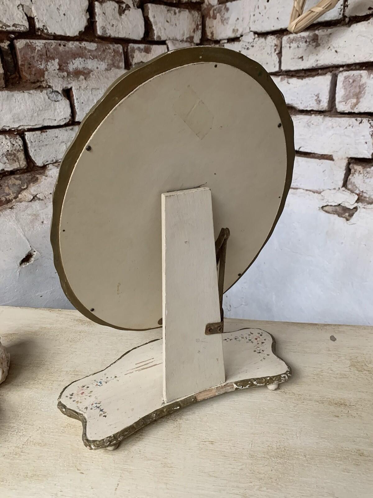 Vintage Mirror - Floral- Free Standing - Dressing Table - Cottage