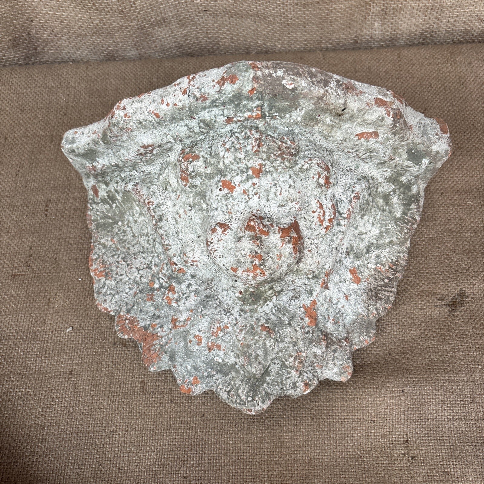 Terracotta Cherub Garden Wall Shelf - Vintage Gardenalia