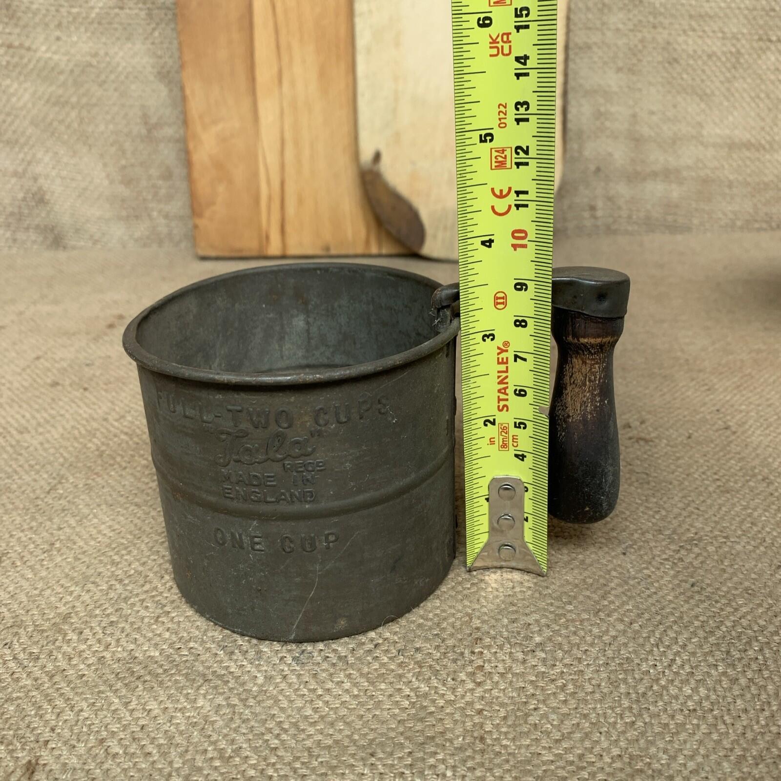 Tala Flour Sifter - 2 Cup - Antique Kitchen- Farmhouse Kitchen- Cottage