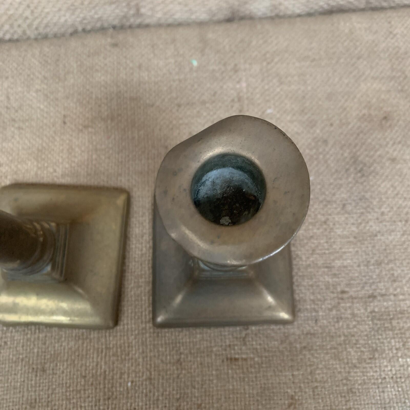 Early Brass Candle Sticks - Rustic - Farmhouse- Prop