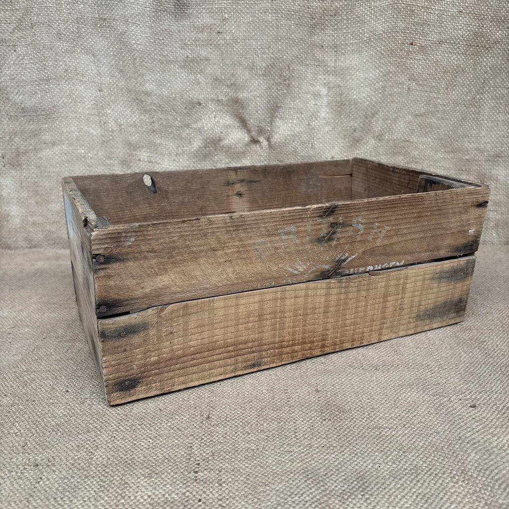 Vintage Wooden Produce Box - Guernsey - Farmhouse - Cottage - Garden - Rustic