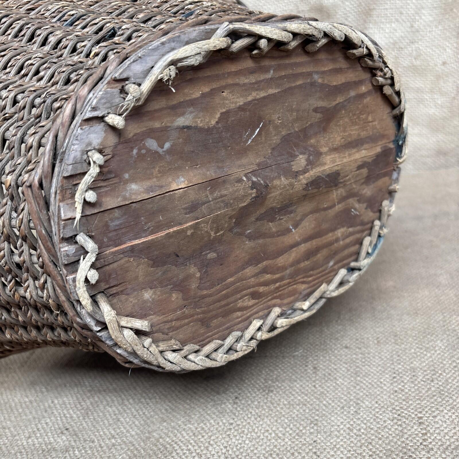 Vintage Wicker Basket - Farmhouse - Cottage - Garden Basket - Rustic
