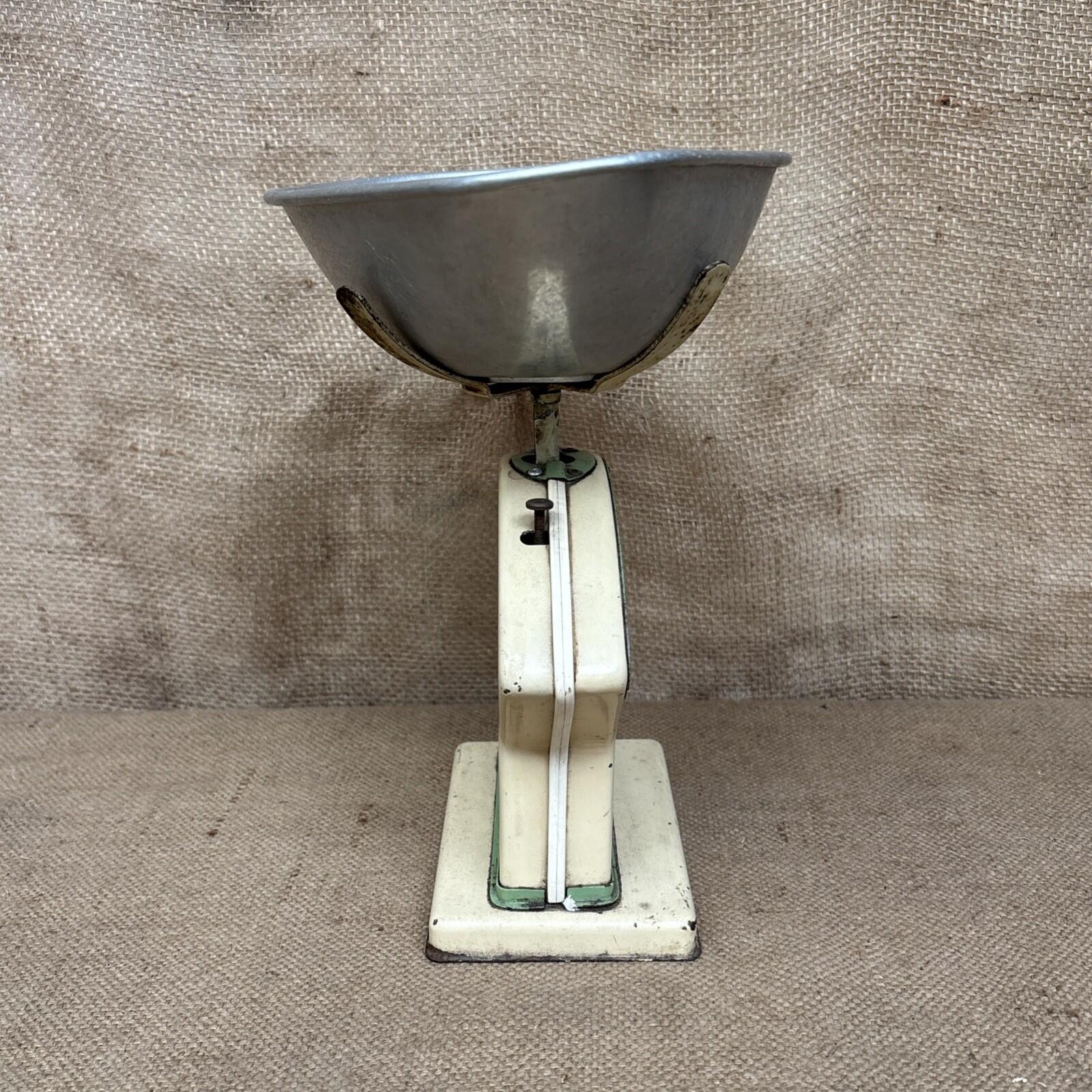 Vintage Salter Cookery Scale - Cream & Green - Kitchenalia - Farmhouse