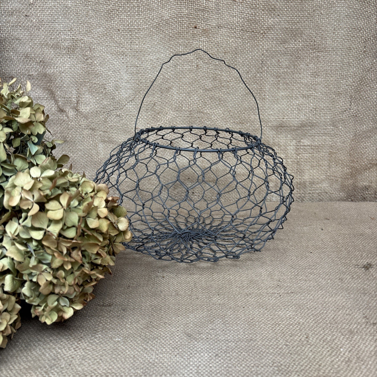 Wire Egg Basket - Large - Chicken Wire - French Style