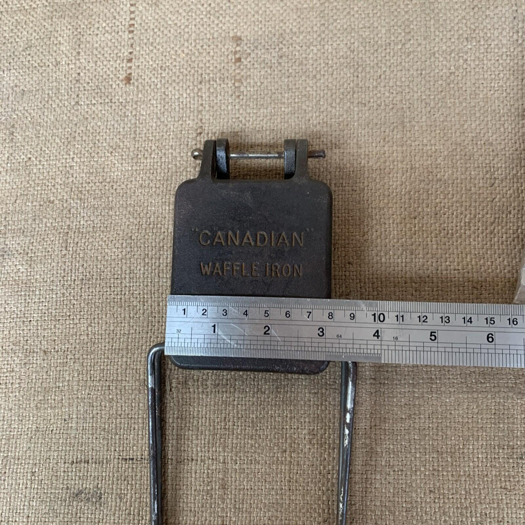 Antique Canadian Waffle Iron - British Made - Kitchenalia