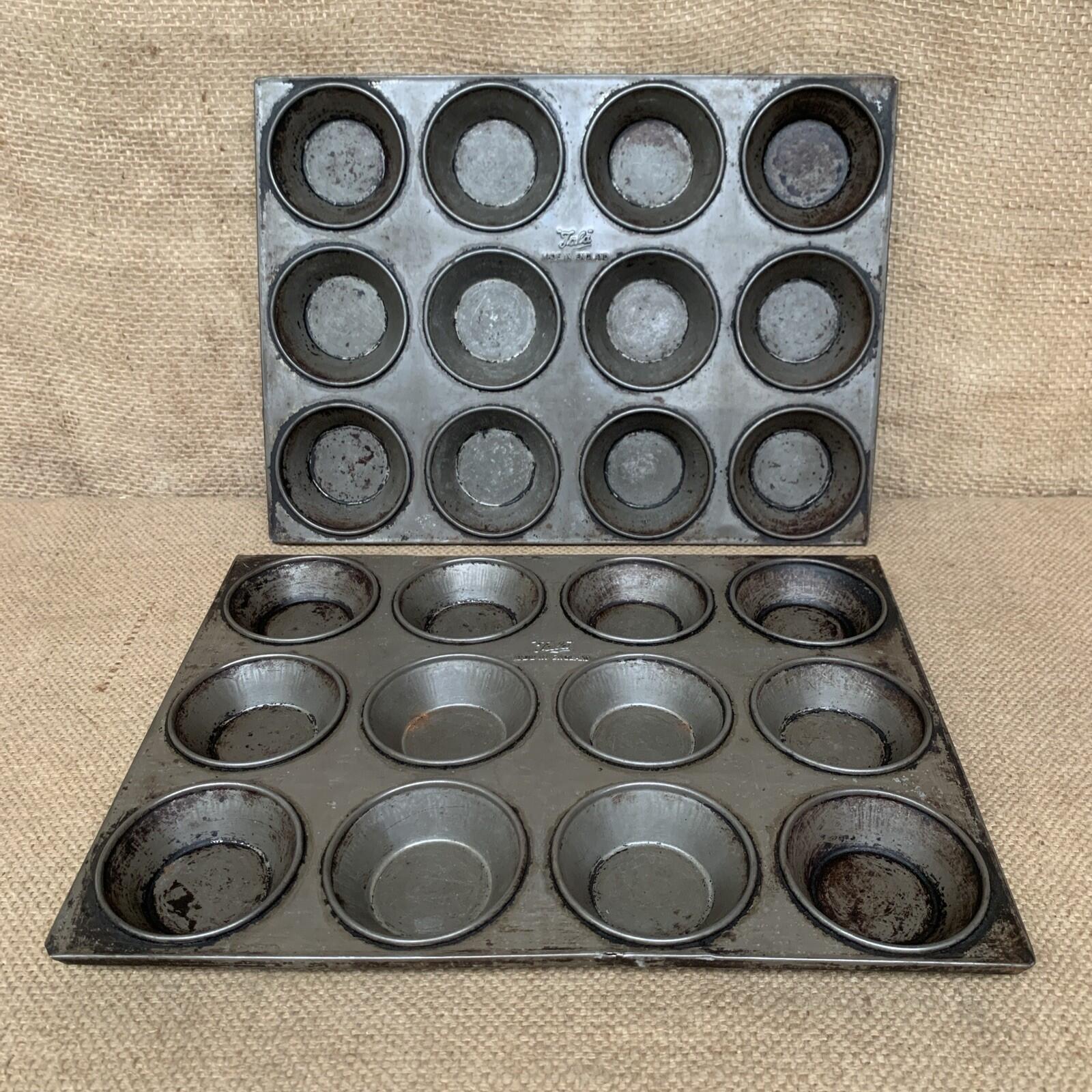 Vintage Tala Metal Muffin / Mince Pie / Tart Baking Tin X 2 - Kitchenalia