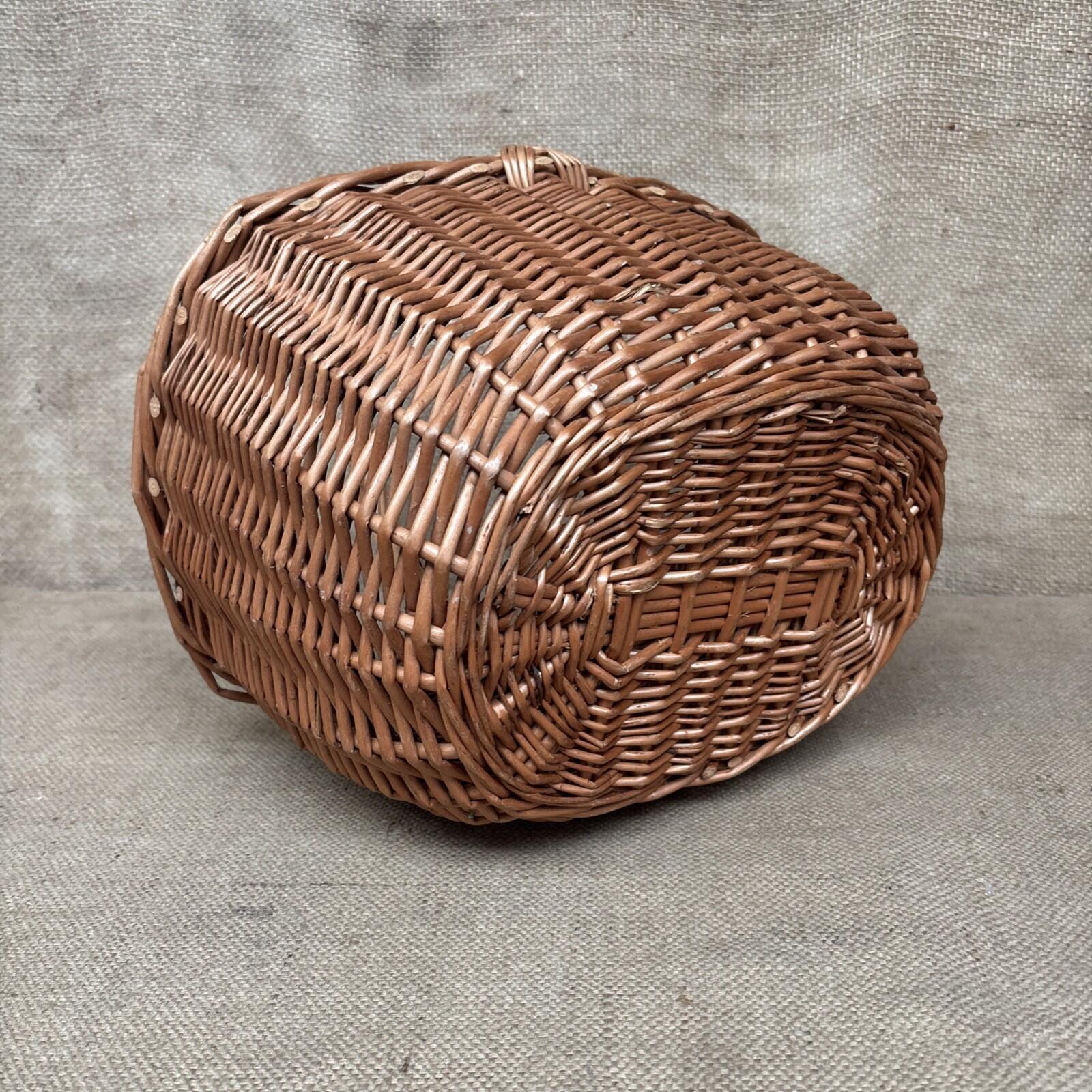 Vintage Wicker Shopping Basket - Farmhouse - Cottage - 1940's