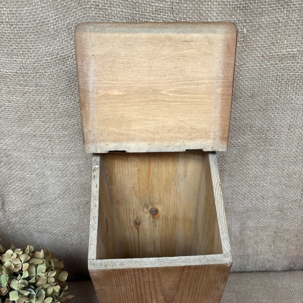 Antique Pine Candle Box - Wall Hanging - Farmhouse- Cottage