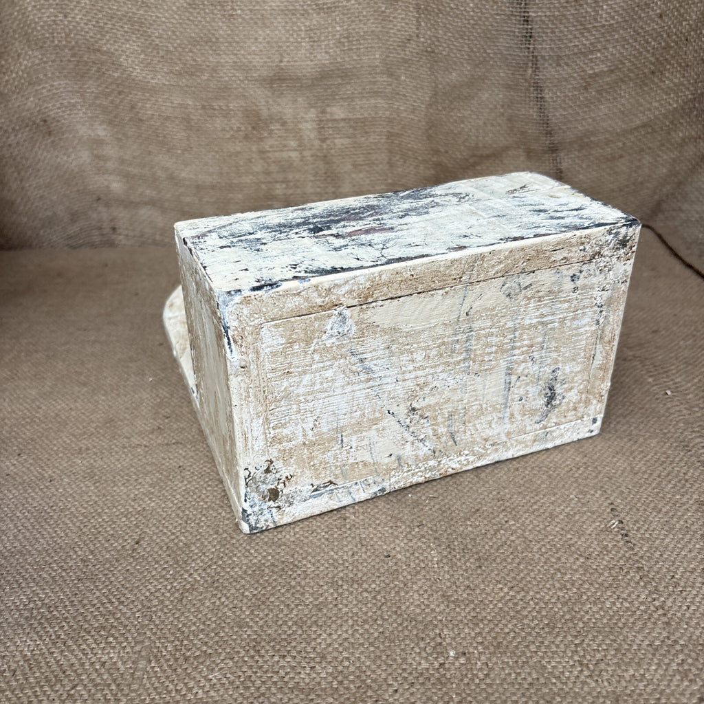Rustic Wall Box - Worn Painted Pine - Farmhouse - Cottage